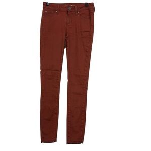 Articles of Society Rust Orange Raw Hem Skinny Jeans Women’s Size 24